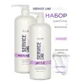 Набор Ollin Professional Service Line, для всех типов волос, шампунь 1000мл, бальзам 1000мл