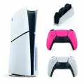 Игровая консоль Sony PlayStation 5 Slim, с дисководом 1ТБ +2й геймпад розовый + Зарядная станция