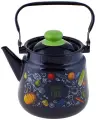 Чайник Appetite Healthy food, 3.5 л, эмалированный, сталь, черный