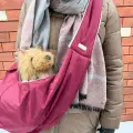 Переноска для маленьких собак Puffy Бургунди, вино