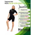 Короткий гидрокостюм женский Marlin MALIBU ULTRA SHORTY LADY 2,5 мм XL, черный/золотой