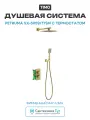 Душевая система Timo Petruma SX-5059/17SM с термостатом Золото матовое латунь встраиваемый без излива со смесителем