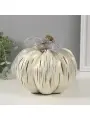 Сувенир полистоун Золотистая тыква с бантом 18х17х15,5 см