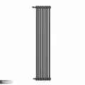 Трубчатый стальной радиатор FLAMUX 2180 ALTUS, Высота 1800мм, 8 секций, RAL 7016, Серый Универсальное подключение: Нижнее.