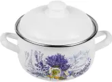 Кастрюля PERFECTO LINEA стальная эмалированная 3,8 л Букет лаванды 50-360958