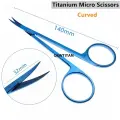 Титановые магнитные ножницы для хирургии глаз, инструмент для двойных век, офтальмологический хирургический инструмент, 140mm Curved