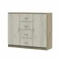 Комод для одежды КМ 555М Бася 120х99х41,4 см, дуб крафт серый/дуб крафт белый