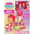 Край бебис куклы Cry Babies Magic Tears Happy Flowers Rose Bike Cart / Розовый набор игрушек для велосипеда и коляски, 17+ аксессуаров и эксклюзивных кукол, Подходит для детей старше 3 лет