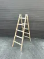 Стремянка-Ходуля деревянная двусторонняя NORD 2х5 ступеней Серия WD1205 (высота 154см)