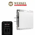 Умный сенсорный выключатель двухклавишный Werkel W4523001 белый Умный дом