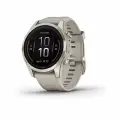 Часы Garmin EPIX PRO (Gen 2) Sapphire Edition 42 мм, золотистый корпус со светло-песочным ремешком (010-02802-11)