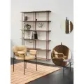Стеллаж модульный двойной SONOMA Home из массива дуба, ручная работа, покрытие цветным масло-воском орех