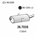 Задняя часть глушителя, 367035 ASSO 36.7035
