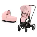 Детская коляска Cybex Priam IV Rosegold 2 в 1 Peach Pink