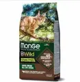 Monge Cat BWild Grain Free корм для взрослых кошек крупных пород, беззерновой, мясо буйвола 1,5 кг (2 шт)