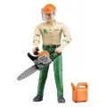 Фигурка Bruder Лесоруб с аксессуарами 60-030, 10.7 см, 1 шт.
