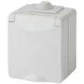 Розетка 1гн с З/К о/у серый IP65, 16A 11-2601-03 Эксперт ЭРА
