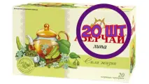 Azercay tea Сила жизни Чайн. напиток с Липой 20 пак. х 1,8 г (комплект 20 шт.) 2760544