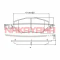 Колодки тормозные дисковые Nakayama p2022ny