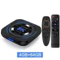 Transpeed Allwinner H618 Android 12 ТВ-приставка 32G 64G Поддержка 8K Видео 4K Четырехъядерный процессор Cortex A53 BT Voice Медиаплеер Телеприставка, 64GG10, Европейская