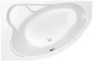 Ванна асимметричная акриловая Cersanit KALIOPE 153x100 см левая белая 63441