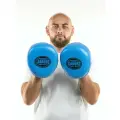Лапы боксерские LEADERS MID-AIR LIGHT BLUE ONE голубые