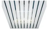 Комплект реечных потолков Mr.Tektum Classic 84R 1,5м х 1м Белый Глянец/Хром