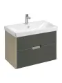 Тумба под раковину Акватон Оливия 80 Грей/Дуб Ойстер (1A283101OLUG0)