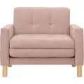 Кресло-кровать Монро, 95*80*81, спальное 75*194, велюр розовый, Велутто 37