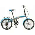 Велосипед Hogger Flex 20 2022 (требует финальной сборки), Цвет серый-голубой