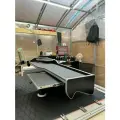 Стол-полка на торпеду с подстаканником для тягача МАЗ-5440 Серая экокожа Серый ромб