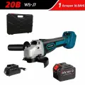 Аккумуляторная УШМ (Болгарка) WOSAI WS-J7 с кейсом 125 c АКБ 20V MAX LITHIUM 6.0 Ah и и зарядкой / беспроводная УШМ (болгарка)