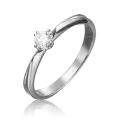 Кольцо PLATINA, белое золото, 585 проба, бриллиант