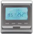 Терморегулятор RTC Е-51, программируемый, электронный, IP20, серебристый
