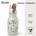 Бутылка для воды детская с трубочкой, поильник Elodie Dalmatian Dots, 350 мл