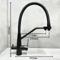 Смеситель для кухни Haiba HB76822-7 Черный матовый нержавеющая сталь Китай