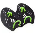 Лопатки для плавания MAD WAVE Trainer Paddles Extreme, black/green