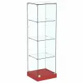 Стеклянная витрина Хит продаж №1 (закрытая, задняя стенка - стекло), Красный U0210