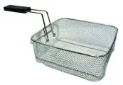 Сетка корзина для фритюра, дуршлаг металлический складной