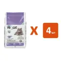 RO CAT LAVENDER наполнитель комкующийся для туалета кошек с ароматом лаванды (5 л х 4 шт)