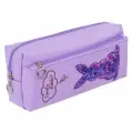 Комплект 6 шт, Пенал-косметичка юнландия, 2 отделения, мягкий, Зайка, фиолетовый, 20х7х9 см, 228989