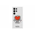 Чехол-накладка Samsung Flipsuit Case S24 Ultra, белый (принт Keith Haring)