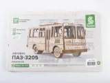 Конструктор из дерева. Автобус ПАЗ-3205, 1:43. Baumi 12104