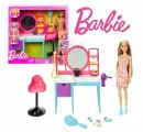 Hабор игровой кукла Barbie Барби с туалетным столиком, Салон Красоты HKV00