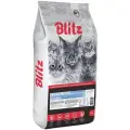 BLITZ SENSITIVE ADULT CAT STERILISED TURKEY для взрослых кастрированных котов и стерилизованных кошек с индейкой (10 кг)