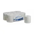 Бумажные полотенца в рулонах 6691 Scott Essential белые однослойные от Kimberly-Clark Professional (6 рул х 350 м)