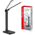Светильник настольный Ultraflash UF-819 C02, LED, 12 Вт, 6000 К, 3 уровня яркости, черный (15164)