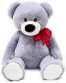 Мягкая игрушка Медведь Марк, 80 см, цвет серый
