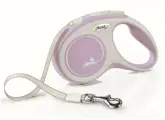 Поводок-рулетка Flexi New Coмfort tape S, 5 м, 15 кг, розово-серый
