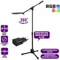 Напольный светильник ML-20A со светодиодной лампой RGB диаметром 20 см с адаптером на штативе ML